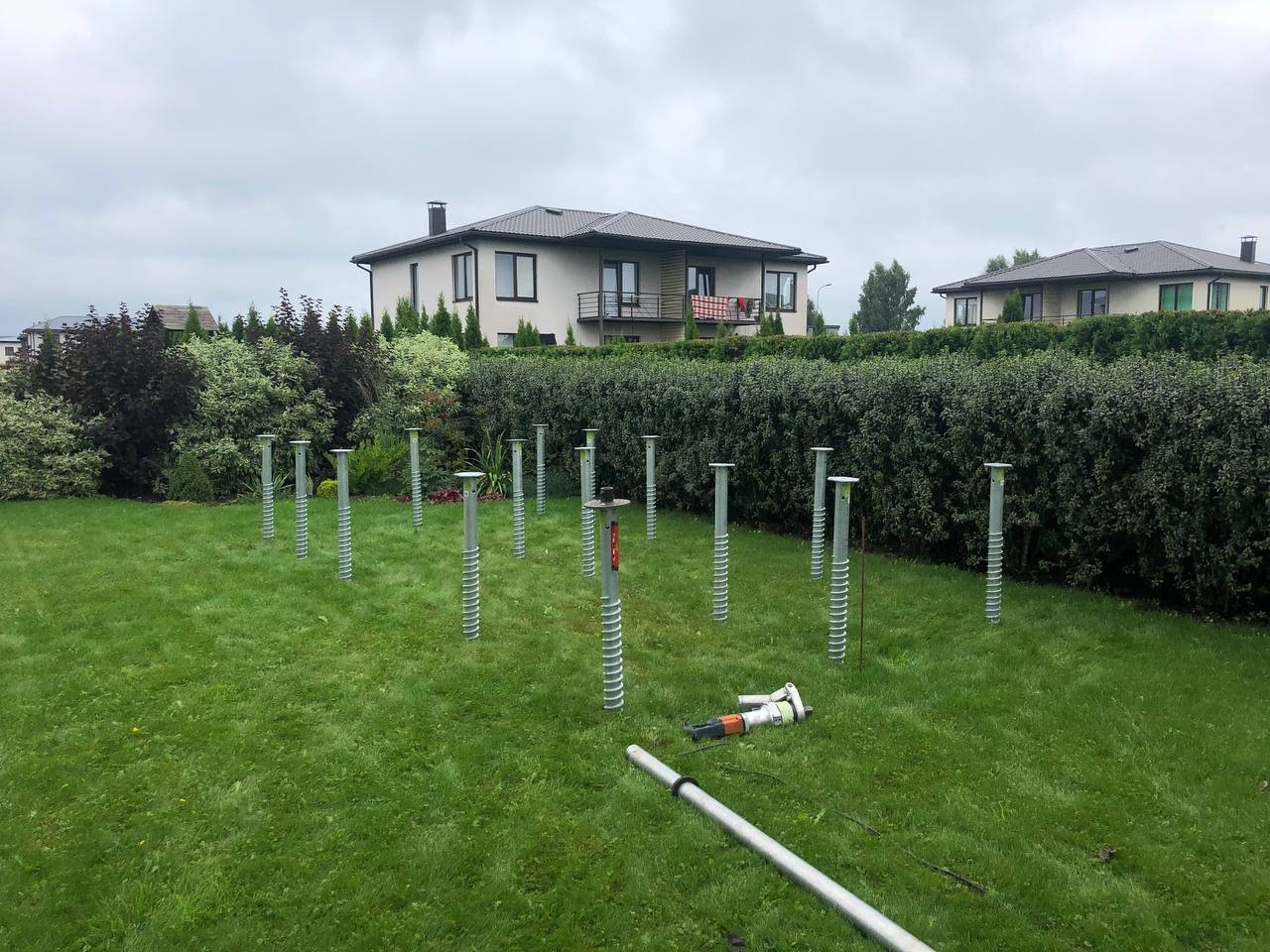 Skrūvpāļu pamati pirtīm