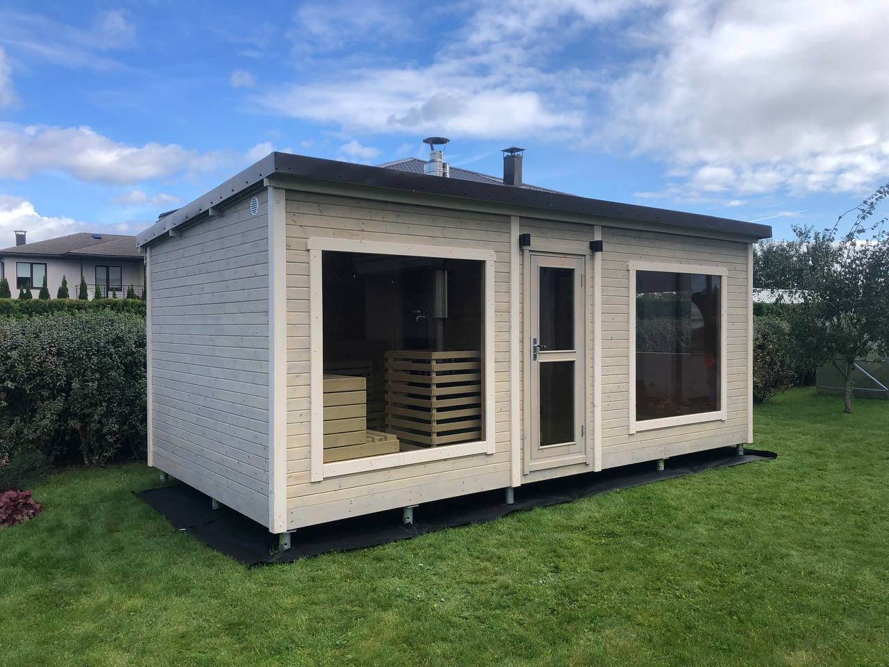 Skrūvpāļu pamati pirtīm